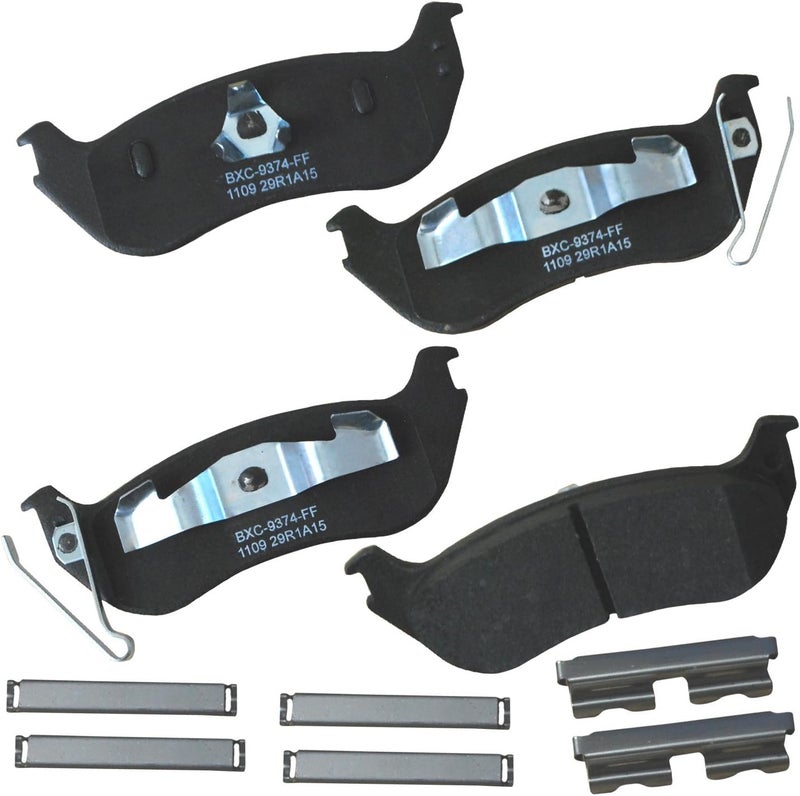 Bendix Premium SBC1109 Ceramic Rear Brake Pads for Ford Explorer 2010-2006, Explorer Sport Trac 2010-2007, Jeep Wrangler 2006-2004, Mercury Mountaineer 2010-2006 - Image 1